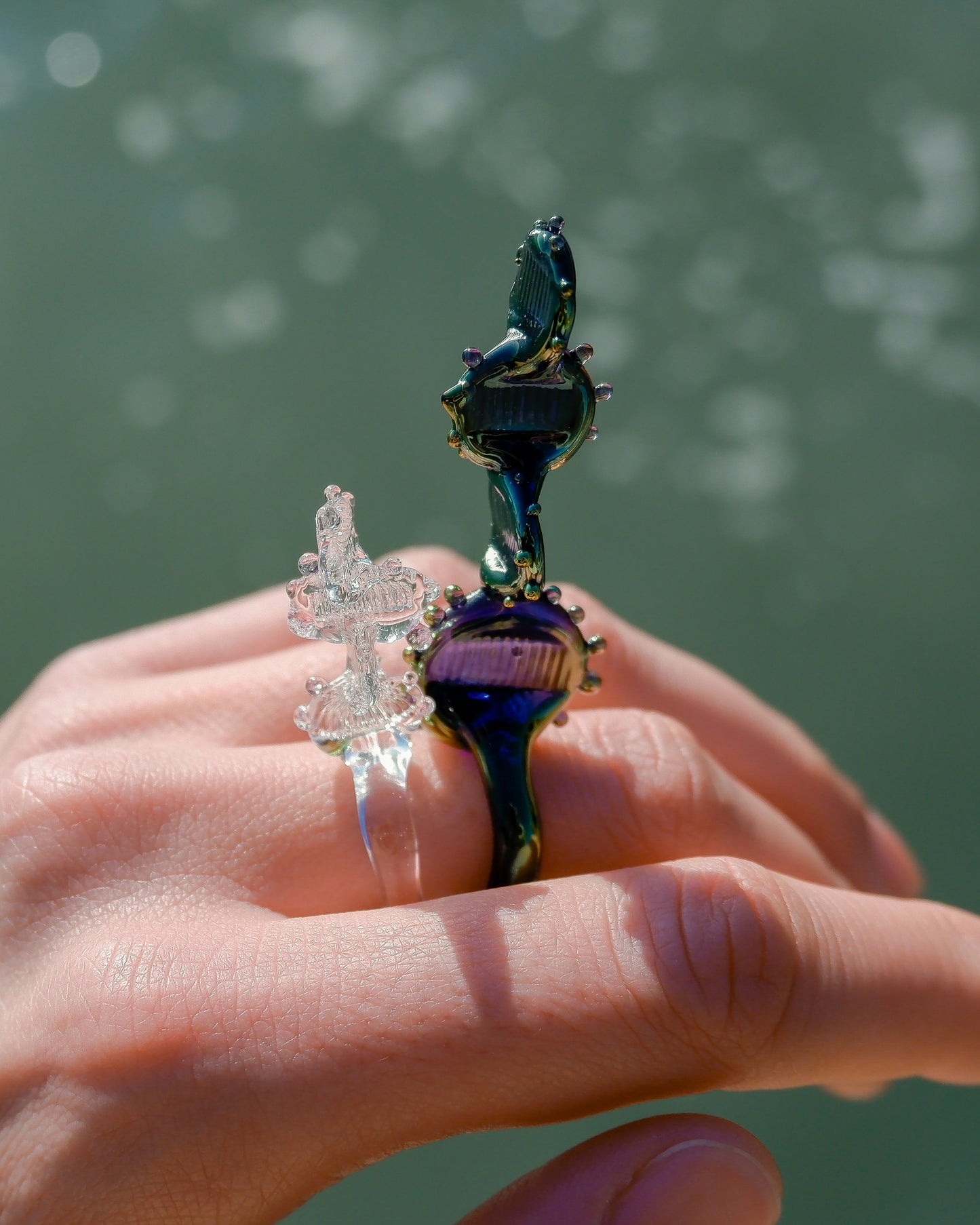 Fear-Ring-Jewellery online store-ship worldwide from Murano Venice Italy-best personalised gift idea for birthday present, anniversary gift, mother's day unique gift-HiddenGlassStudio