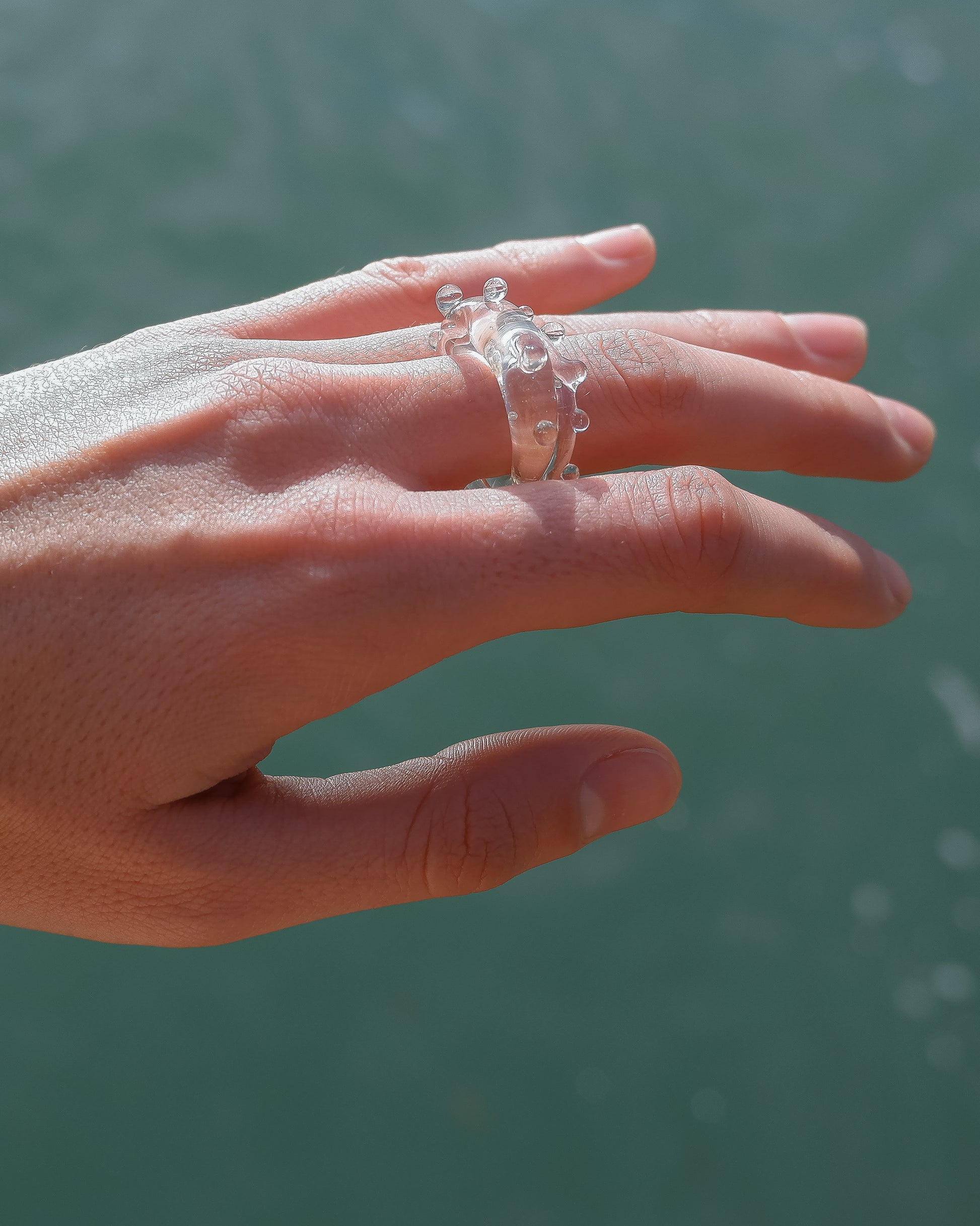 A good cry-Ring-Jewellery online store-ship worldwide from Murano Venice Italy-best personalised gift idea for birthday present, anniversary gift, mother's day unique gift-HiddenGlassStudio