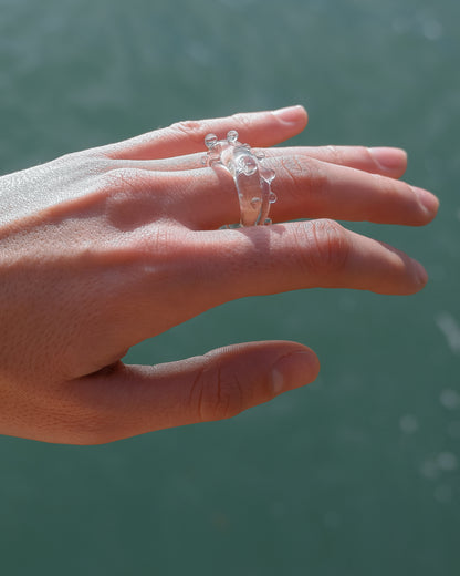 A good cry-Ring-Jewellery online store-ship worldwide from Murano Venice Italy-best personalised gift idea for birthday present, anniversary gift, mother's day unique gift-HiddenGlassStudio